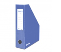 Pojemnik na dokumenty DONAU, karton, ścięty, A4/80mm, lakierowany, niebieski, Pojemniki na dokumenty i czasopisma, Archiwizacja dokumentów