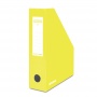Magazine File Rack DONAU, cardboard, A4/80mm, lacquered, yellow