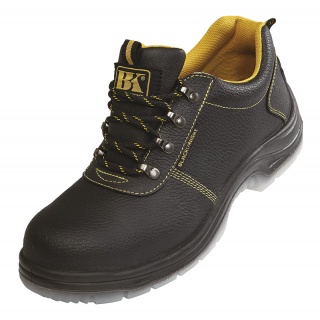 Safety Shoes BLACKNIGHT Low S1, leather uppers, size 42, black