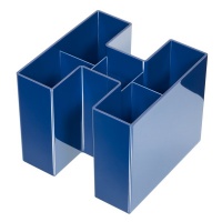 Desk Organiser Bravo 5 compartments blue