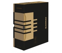 Archive Box DONAU, cardboard, A4/120mm, brown