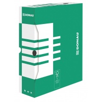 Archive Box DONAU, cardboard, A4/80mm, green