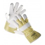 Heavy Duty Safety Gloves Crow reinforced with cow grain leather size 10. 5 white