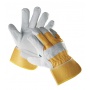 Heavy Duty Safety Gloves Eider reinforced with cow split leather size 10. 5 yellow