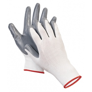 Rękawice ekon. Pop4 (HS-04-001), montażowe, poliester+nitryl, rozm. 6, Rękawice, Ochrona indywidualna