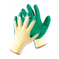 Rękawice ekon. Clinker (HS-04-002) montażowe rozm. 8 żółto-zielone, Rękawice, Ochrona indywidualna