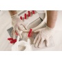 Protective Gloves Loon disposable latex powder size 7 100pcs white