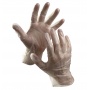 Protective Gloves Rail disposable vinyl powder size 10 100pcs clear