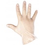 Protective Gloves Rail disposable vinyl powder size 7 100pcs clear