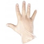 Protective Gloves Rail disposable vinyl powder size 8 100pcs clear
