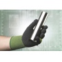 Heavy Duty Safety Gloves Virdis, nylon+latex, size 10, green-black