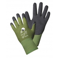 Rękawice Virdis montażowe nylon+lateks rozm. 7 zielono-czarny, Rękawice, Ochrona indywidualna