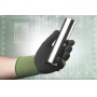 Heavy Duty Safety Gloves Virdis nylon+latex size 7 green-black