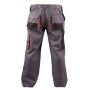 Trousers econ. Chris (BE-01-003) cotton/polyester size 48 grey&orange
