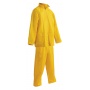 Spodnie i kurtka Carina poliester rozm. L żółte, Zestaw przeciwdeszczowy, Ochrona indywidualna