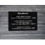 Dry-wipe&magnetic Notice Board 100x65cm glass black