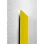 Dry-wipe&magnetic Notice Board 120x78cm glass yellow