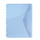 Teczka kopertowa DONAU zatrzask,  PP,  A4,  200mikr.,  z europerforacją,  niebieska