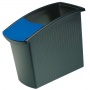 Waste Bin Insert Container with lid Mondo PP black&blue