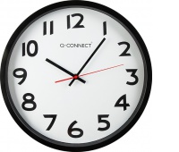 Zegar ścienny Q-CONNECT Wels, 37,5cm, czarny
