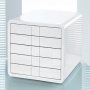 Zestaw 5 szufladek HAN iBox, ABS, A4, biały, Szufladki - zestawy, Drobne akcesoria biurowe