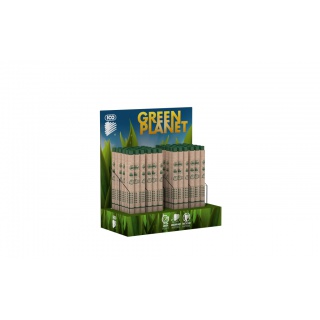 Długopis ICO Green, pakowany na displayu, brązowy, Długopisy, Artykuły do pisania i korygowania
