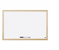 Tablica suchościeralna BI-OFFICE, 60x45cm, rama drewniana, Tablice suchościeralne, Prezentacja
