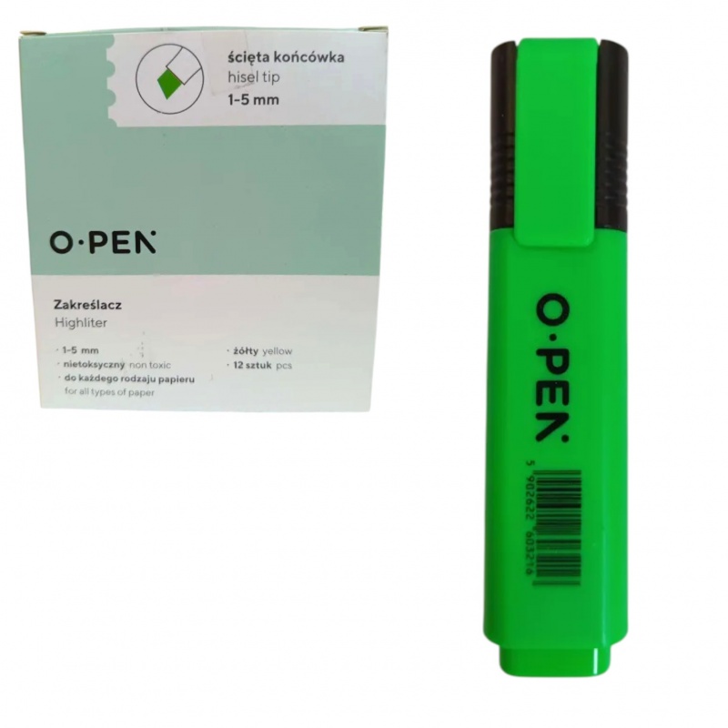 ZAKREŚLACZ DH106 ZIELONY, Zakreślacze, Art. do pisania i korygowania