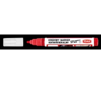 MARKER KREDOWY 4,5MM CZERWONY, Markery, Artykuły do pisania i korygowania