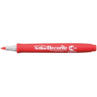 MARKER DECORITE 1MM CZERWONY, Markery, Artykuły do pisania i korygowania