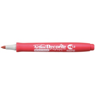 MARKER DECORITE 1MM METAL.CZERWONY, Markery, Artykuły do pisania i korygowania