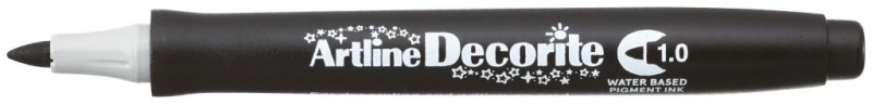 MARKER DECORITE 1MM CZARNY, Markery, Artykuły do pisania i korygowania