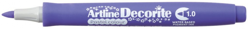 MARKER DECORITE 1MM PASTELOWY FIOLETOWY, Markery, Artykuły do pisania i korygowania