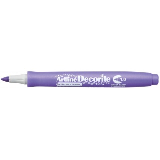 MARKER DECORITE 1MM METAL.FIOLETOWY, Markery, Artykuły do pisania i korygowania