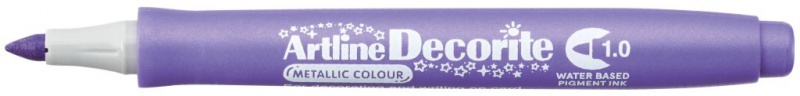 MARKER DECORITE 1MM METAL.FIOLETOWY, Markery, Artykuły do pisania i korygowania