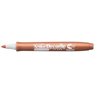 MARKER DECORITE 1MM METAL.BRĄZOWY, Markery, Artykuły do pisania i korygowania