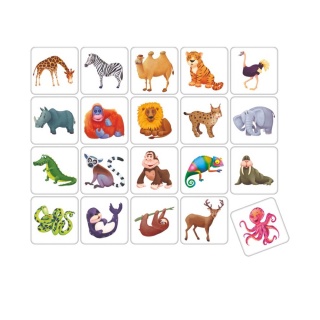 GRA MEMORY MINI-ZWIERZAKI 7189, Domino i memos, Gry