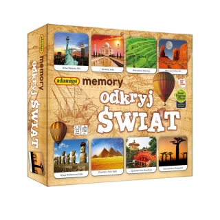 ODKRYJ ŚWIAT -ADAMIGO MEMORY, Domino i memos, Gry