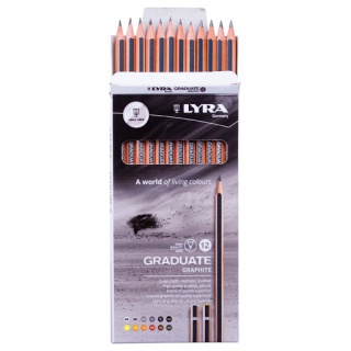 LYRA GRADUATE GRAPHITE OŁÓWKI 4H-6B /12/, Podkategoria, Kategoria