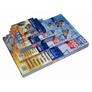 FOLIA LAMINACYJNA 60x95mm 80mic BŁYSK, Akcesoria do laminacji i bindowania, Prezentacja