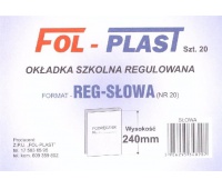 OKŁADKA SZKOLNA REGULOWANA SŁOWA NR20 240MM /20/, Podkategoria, Kategoria