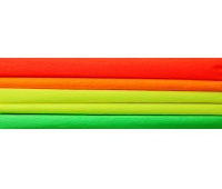 BIBUŁA MARSZCZONA 25X200CM /5/ FLUO MIX 4KOL., Bibuła, krepina, Plastyka