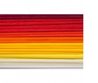 BIBUŁA MARSZCZONA 25X200CM /10/ MIX 8 KOL.CIEPŁYCH, Bibuła, krepina, Plastyka