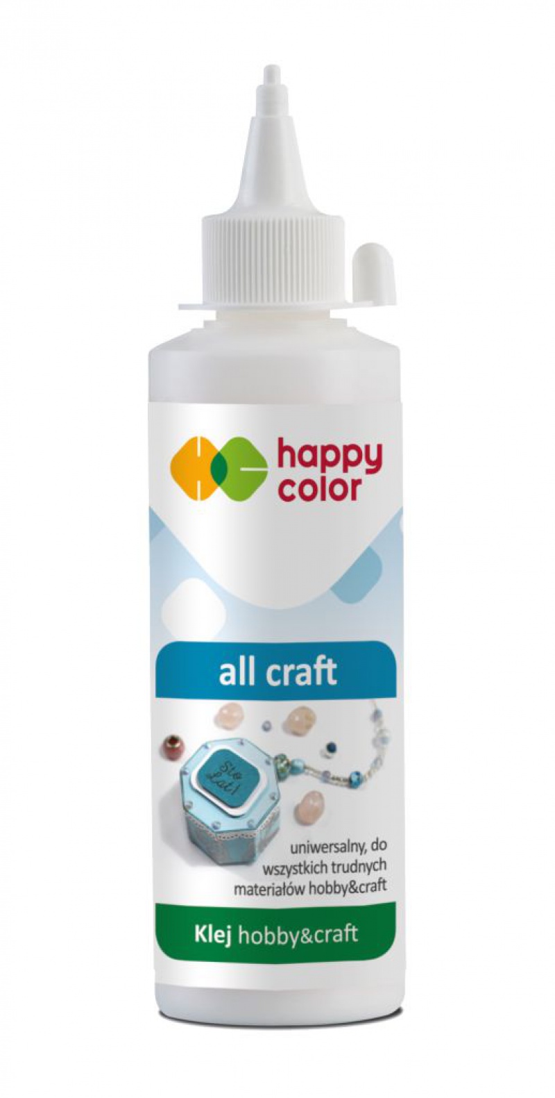 KLEJ ALL CRAFT BUTELKA 100GR.HAPPY COLOR, Podkategoria, Kategoria