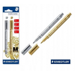 MARKER METALICZNY K.OKR. M 1-2mm SREBRNY+ZŁOTY, Podkategoria, Kategoria