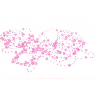Girlanda perłowa 5x1,3m. różowa, Party, Artykuły dekoracyjne
