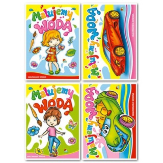 KSIĄŻECZKA MALUJEMY WODĄ 014, Kolorowanki, Książeczki