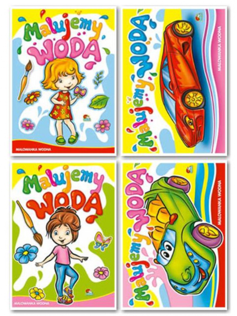 KSIĄŻECZKA MALUJEMY WODĄ 014, Kolorowanki, Książeczki