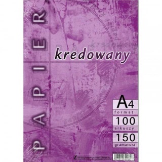 PAPIER KREDOWANY A4 150G /100/, Podkategoria, Kategoria