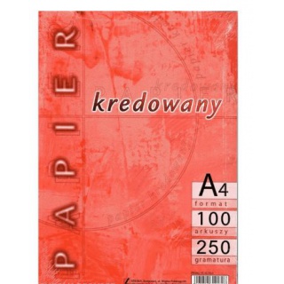 PAPIER A4 250GR./100/ KREDOWANY, Podkategoria, Kategoria